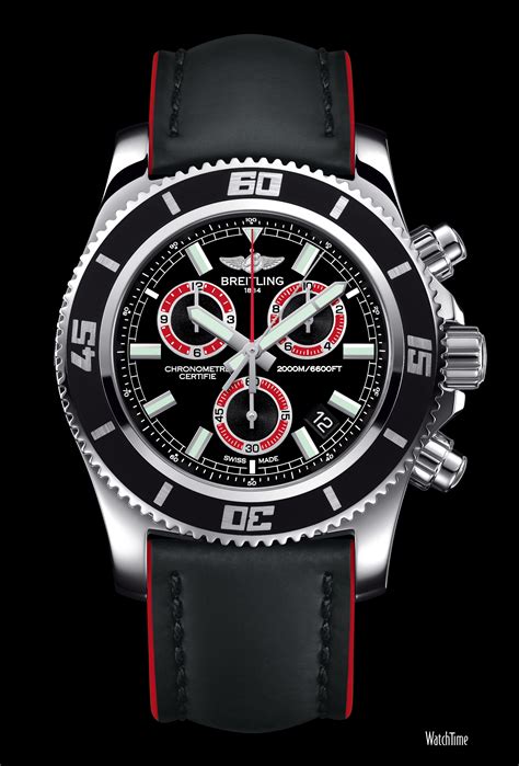 breitling superocean chronograph m2000 blacksteel replica|breitling superocean bezel.